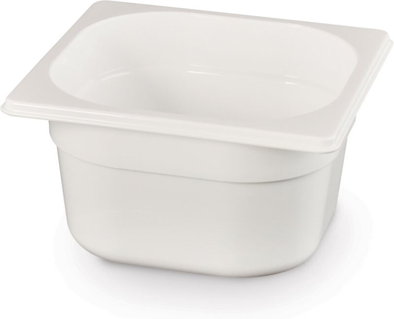 Gastronorm-Behälter 1/6, gn 1/6, 2,4L, Weiß, 176x162x(H)150mm - Hendi
