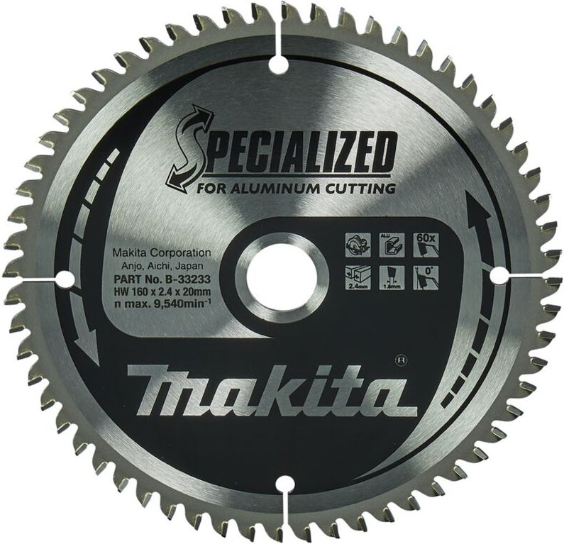 Sägeblatt specialized 160x20x60Z - Makita