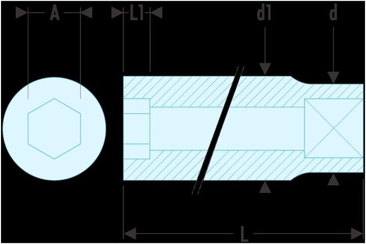 R.10 Steckschluessel 1/4'' 6-Kant 10mm - Facom