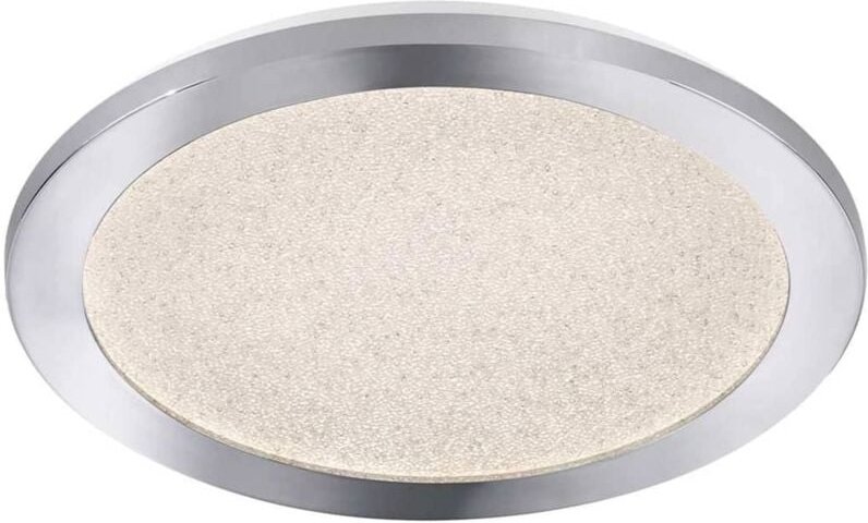 Wofi - led Deckenlampe Deckenleuchte Wohnzimmerlampe Küchenleuchte, dimmbar Crushed Ice Optik, Kunststoff Metall, DxH 32...