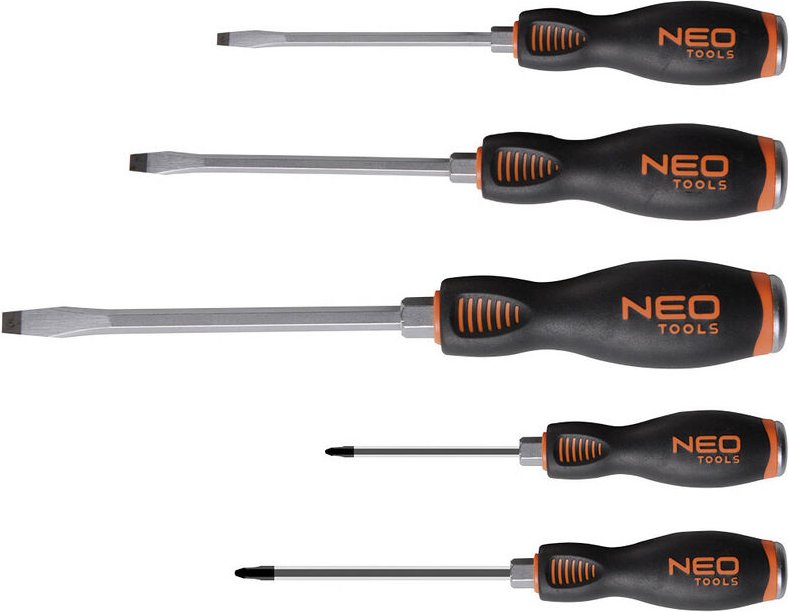 5 tlg. Schraubendreher Set aus S2-Stahl 25 Jahre Garantie