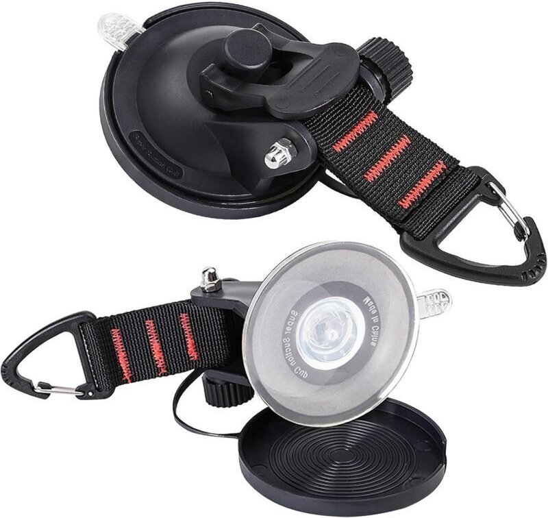 Hochleistungs-Saugnapfhaken für Wohnmobile, Autozubehör, Camping, 2 Stück mit starkem Saugnapfhaken für Automarkisen, Bo...