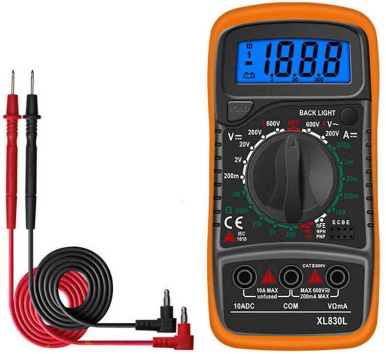 XL830L Digitalmultimeter Batterietester Strom Spannungs AC/DC Summer Transistor NPN/PNP Voltmeter Amperemeter Ohmmeter f...
