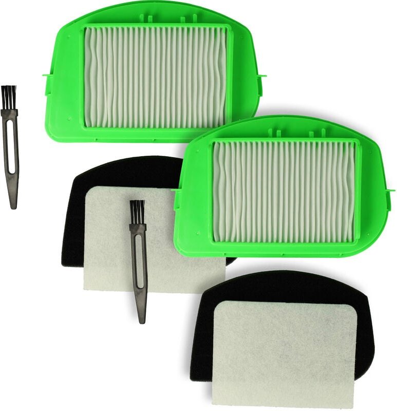 8-tlg. Filter + Pinsel Set kompatibel mit Rowenta City Space Cyclonic RO2727EA4Q0, RO2759EA4Q0, RO2712EA4Q0, RO2715EA4Q0...