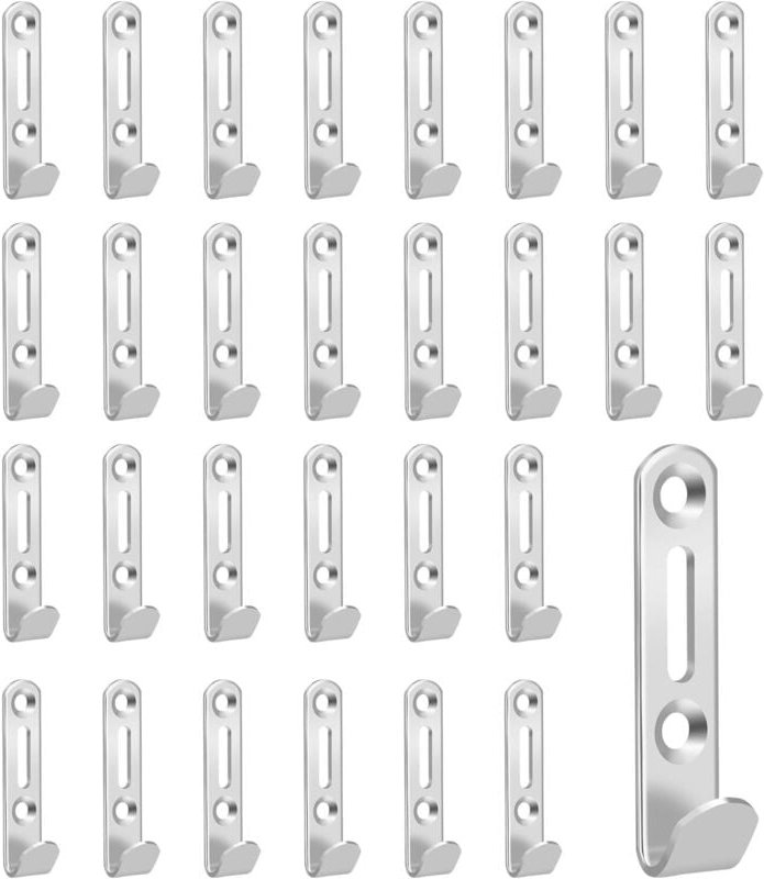 30er Set Planenhaken 54x12mm Metall Anhängerhaken Planenspanner zur Sicherung von Planen Anhänger Anhängernetze