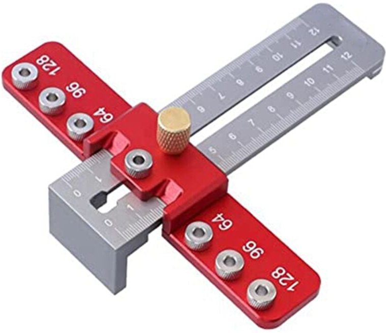 Vorrichtungswerkzeug für Schrankbeschläge, verstellbares Führungswerkzeug für Bohrschablonen, Stanzortungsgerät für die ...