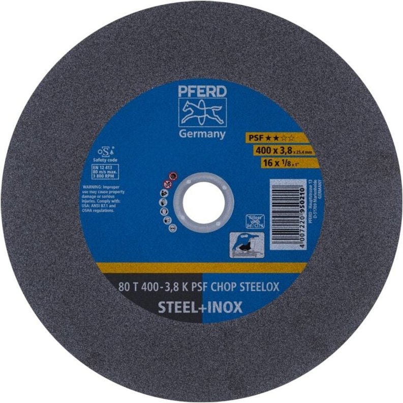 Pferd - Trennscheibe psf chop steelox D400x3,8mm gerade ( 8000435716 )
