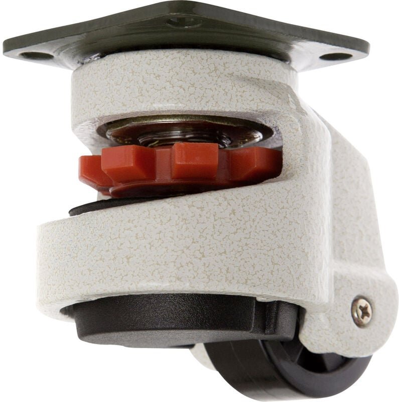 TO-5137962 Lenkrolle 50 mm nivelierbar mit Anschraubplatte Tragfähigkeit (max.): 250 kg - Toolcraft