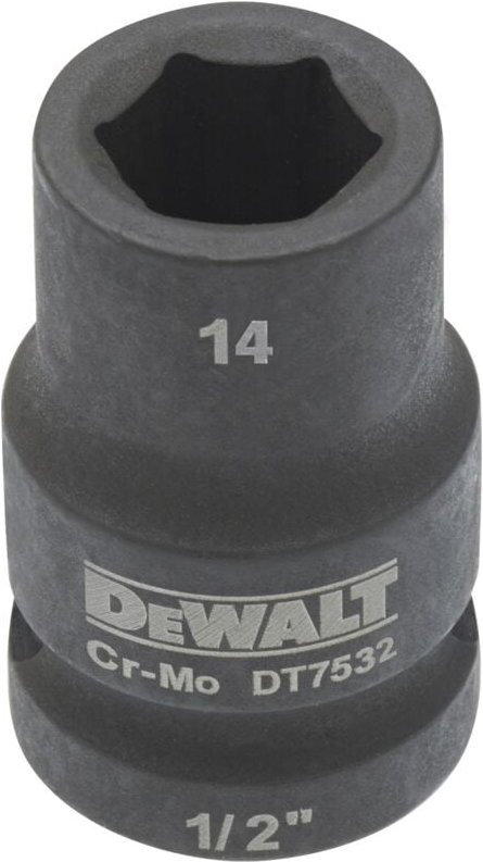 Steckschlüssel kurz 14 mm 1/2 Schlagfest - Dewalt
