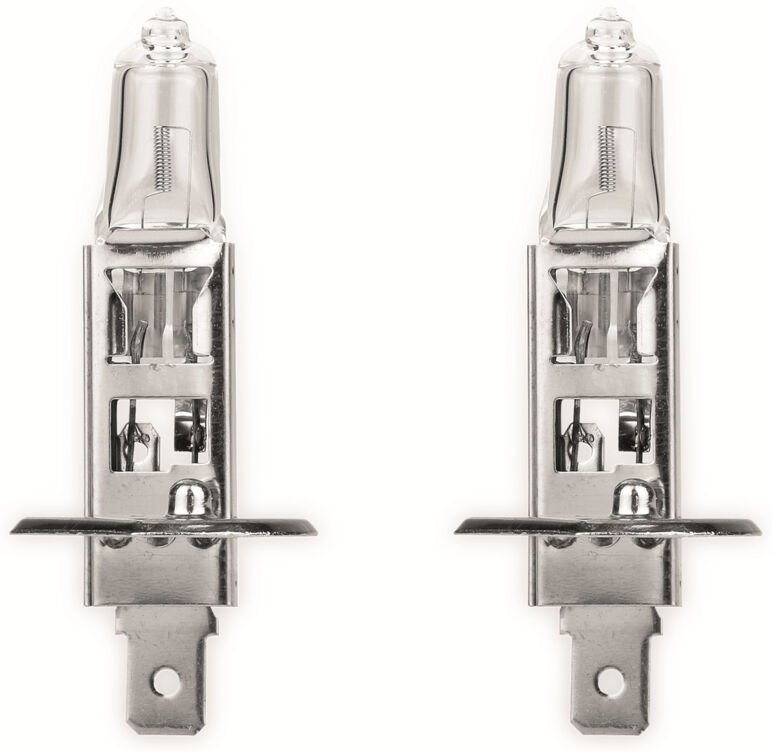 Halogen-Autolampe H1, 12V, 55W, P14,5S, 2 Stück - Eufab