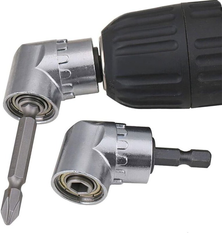 Schraubendreher-Adapterhalter, 105 Grad rechtwinkliger Bohrer-Treiber und Schraubendreher-Adapter, Winkelantrieb für 1/4...