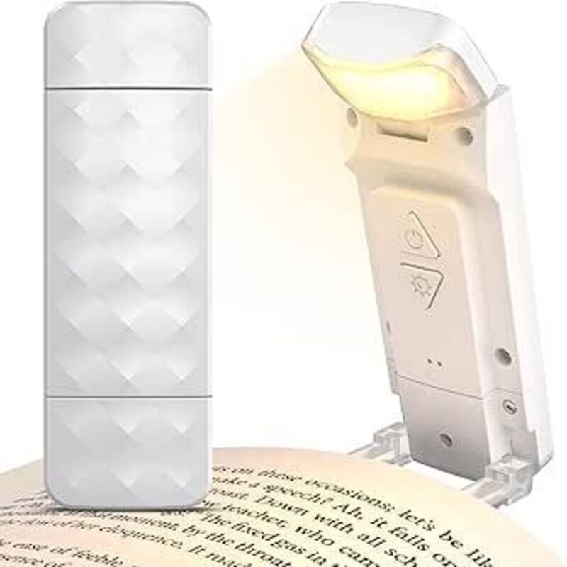 Leselampe, E-Reader-Lampe zum Lesen im Bett, wiederaufladbare Buchlampe, 3 Farben, Augenschutz & 5 Helligkeitsstufen, Ge...
