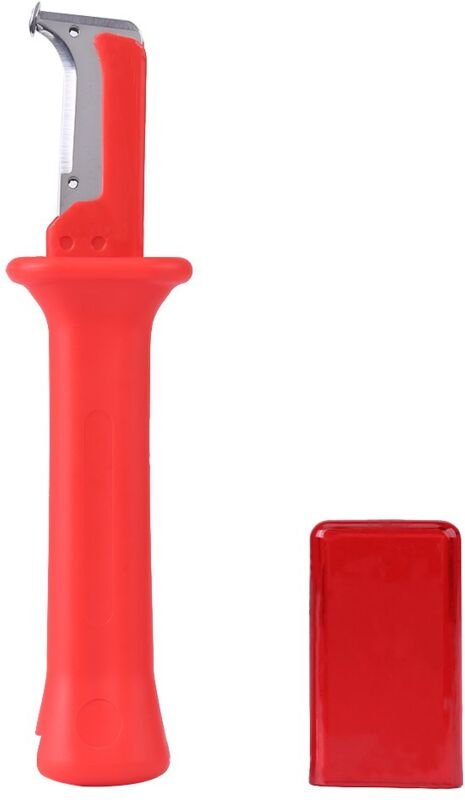 Memkey - Abisolierzange, Abisolierzange für Elektrokabel aus Edelstahl mit Kappe, Elektrikerwerkzeug