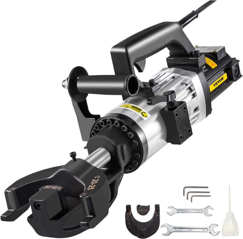 Elektrischer hydraulischer Bewehrungsbieger, 1500-W-Bewehrungsbiegemaschine, Biegen von bis zu 10-25 mm Bewehrungsstäben...