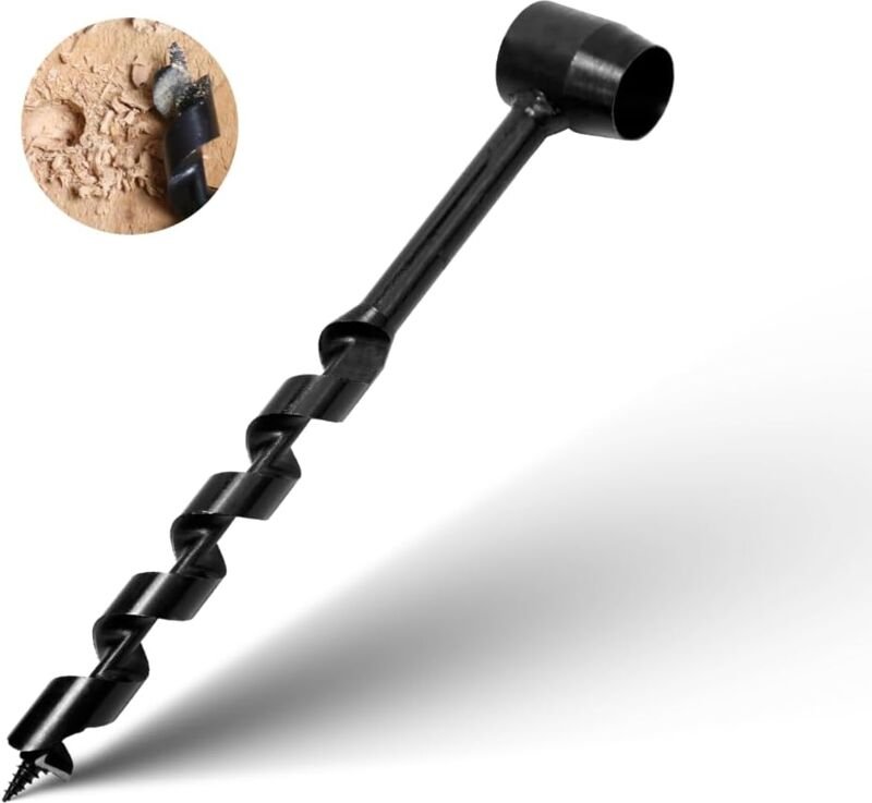 2-teiliger Handbohrer, Mehrzweck-Schneckenbohrer, Spiralbohrer, Handschlüssel, Handbohrer für die Holzbearbeitung, Plug-...