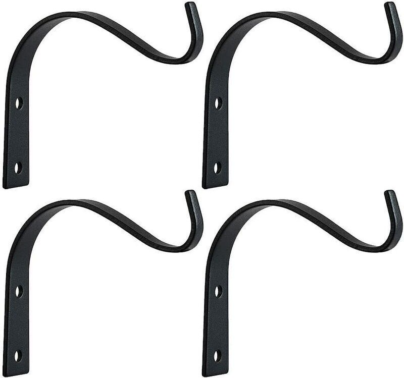 4er-Pack rustikale Wandhaken aus Eisen zum Aufhängen von Laternen, Mänteln, robuste Metallhaken zum Aufhängen von Pflanz...