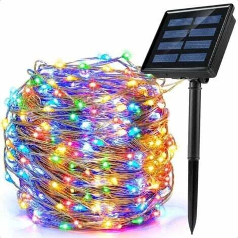 Guirlande Lumineuse Solaire Extérieur, 200 led 8 Modi 22M Dekoration Lumineuse Solaire Noël IP65 Impermable Lamp Solaire...