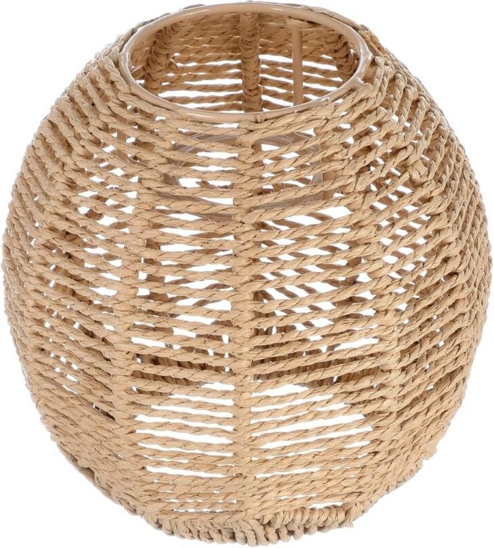 Happyyami Rattan-Lampenschirm 14x15cm - Natürlicher Stil