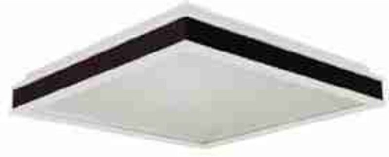 LED6917 VT-7758 65W LED-Deckenventilator, silbernes Gehäuse, RF-Steuerung, 3 schwarze Flügel, AC-Motor (52 ZOLL)