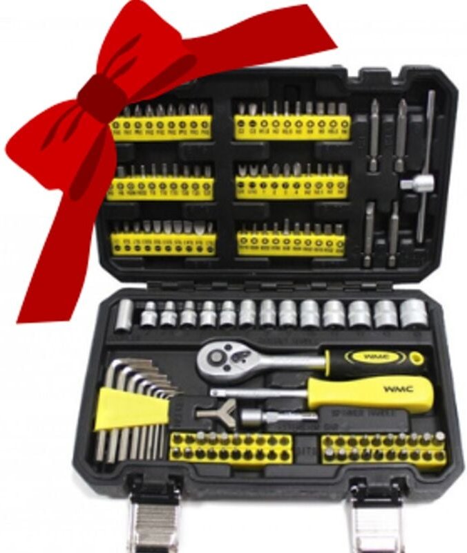 WMC Werkzeugsatz Schraubenschlüssel Schraubendreher Bits 130-teilig