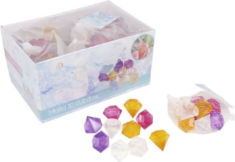 Trade Shop Traesio - Trade Shop - Set mit 10 bunten Eiswürfeln für Gefrierschränke und Cocktails, wiederverwendbar, Raut...