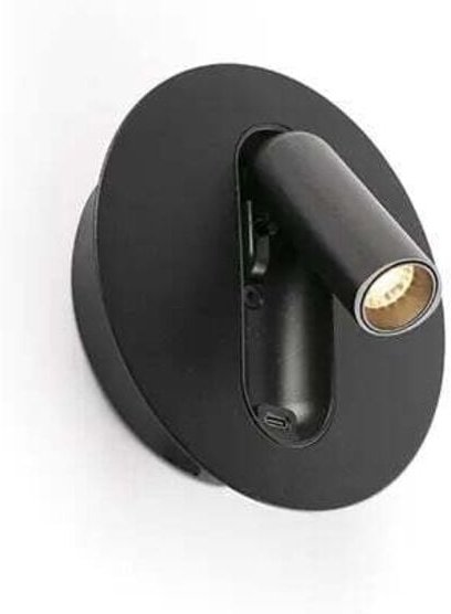 Timit schwarzer ausrichtbarer USB-Wandleser mit Schalter 62761