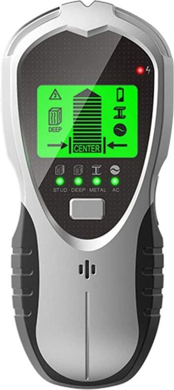 4-in-1-Wanddetektor, Wandmetalldetektor mit LCD-Display, Bolzensucher zur Erkennung elektrischer Kabel, Wandscanner für ...