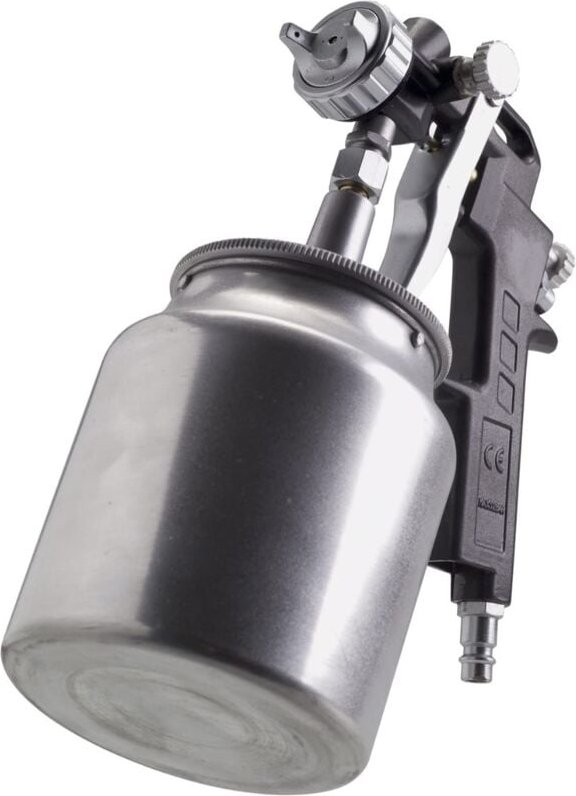 Farbspritzpistole mit Oberbecher – Pneumatisch - 750 cc – Max. 6 bar – Einstellbare Sprühleistung - Ferm