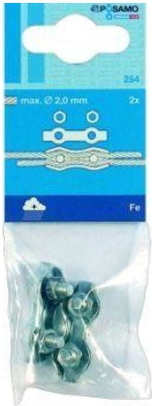 Pösamo Duplexklemmen (sb) galZn 3,0mmx35 M4