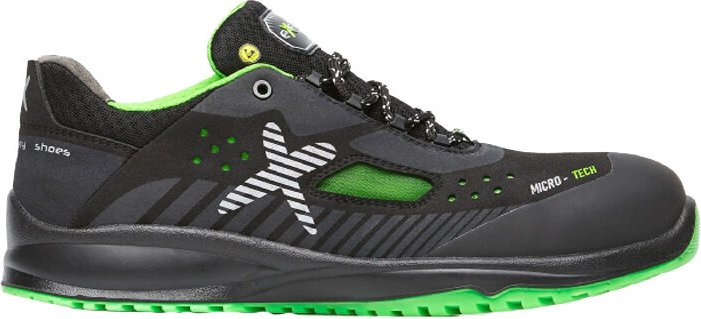 Exena Revolt S1P ESD SRC Sicherheitsschuhe - 43 EU - Vert / noir