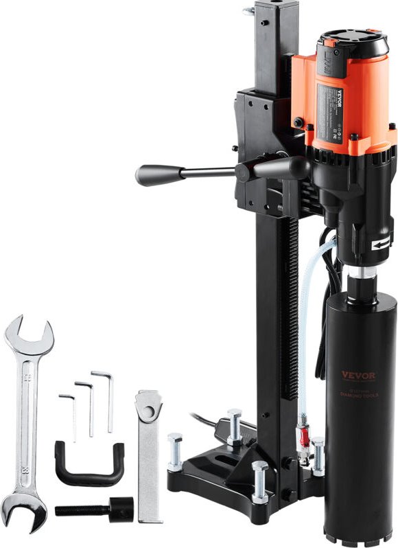 Diamant Bohranlage 3200 w Diamantkernbohrmaschine Kernbohrgerät 0-750 U/min Kernbohrmaschine Nass- und Trockenbohren, 20...