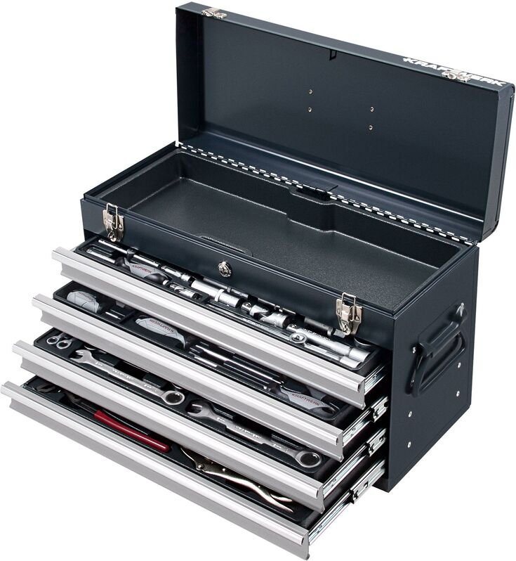 Werkzeugkiste Basic-Line, 1/4' + 1/2', 100-tlg.