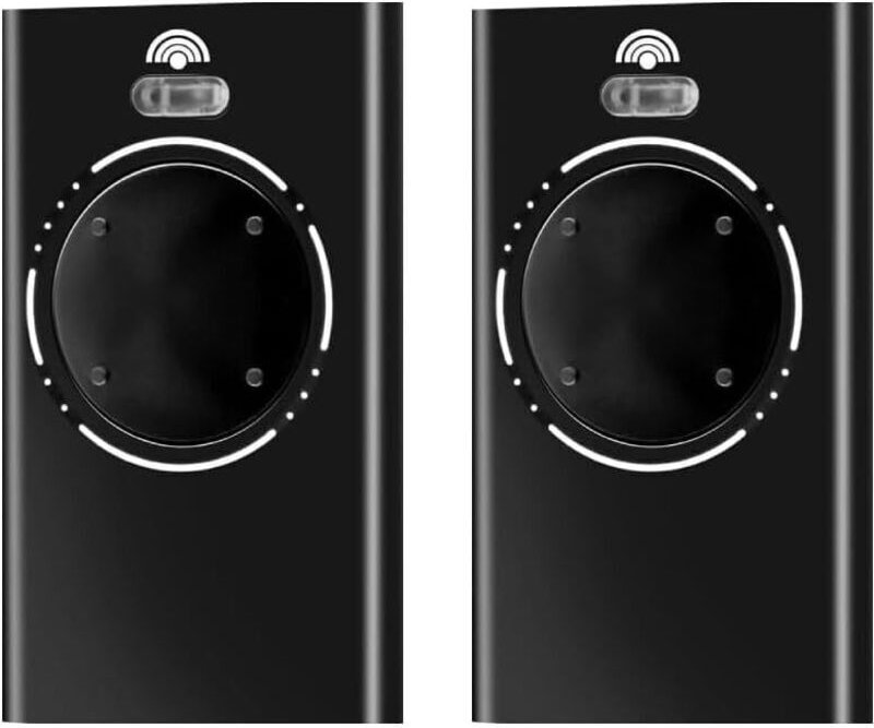 Set mit 2 Garagentor-Fernbedienungen, 868 MHz, Handsender, 4 Kanäle, kompatibel mit FAAC