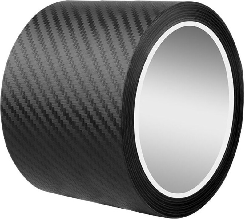 Lntyq Universelle Schutzfolie für Autotürschwellen, 5 m, Aufkleber aus Karbonfaser, Schutzfolie für Autotürschwellen, St...