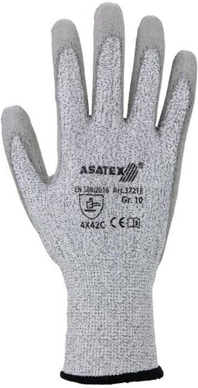 Schnittschutzhandschuhe Größe 10 grau/grau ( 4000371586 ) - Asatex