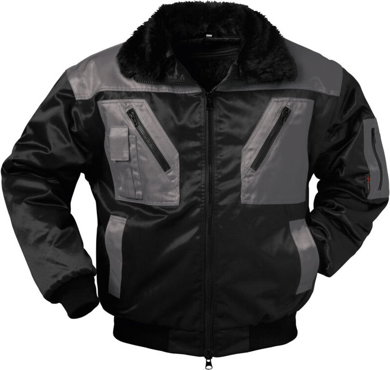 Pilotjacke askim Größe xl schwarz/grau