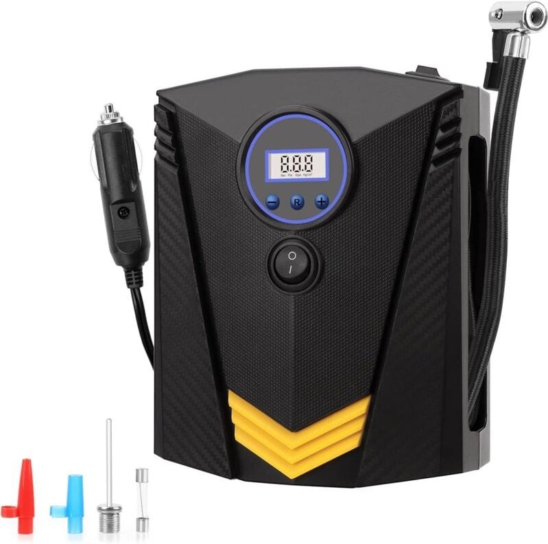 Auto-Luftpumpe Autoreifenpumpe Luftpumpe Reifendruck Digitalanzeige Automatischer Ladestopp 10 Sekunden schnelles Auffül...