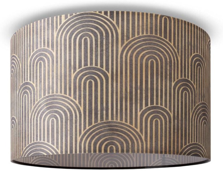 Deckenlampe Wohnzimmer Pendelleuchte Esstisch Lampenschirm Stoff Modern Abstrakt Design 9 (Ø45,5 cm), Deckenleuchte - Sc...