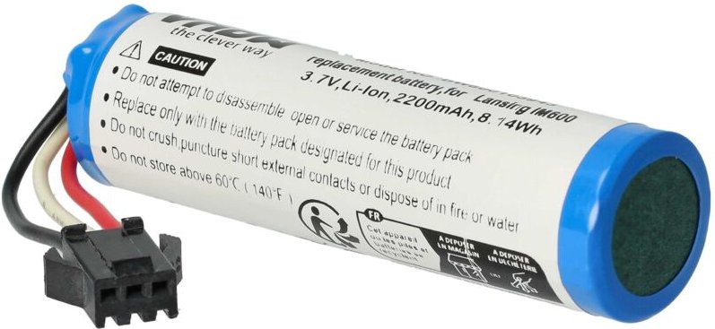 Vhbw - Akku kompatibel mit Altec Lansing IMT520, IM600, IMT702, IMT600, IMT620 Lautsprecher Boxen Speaker (2200 mAh, 3,7...