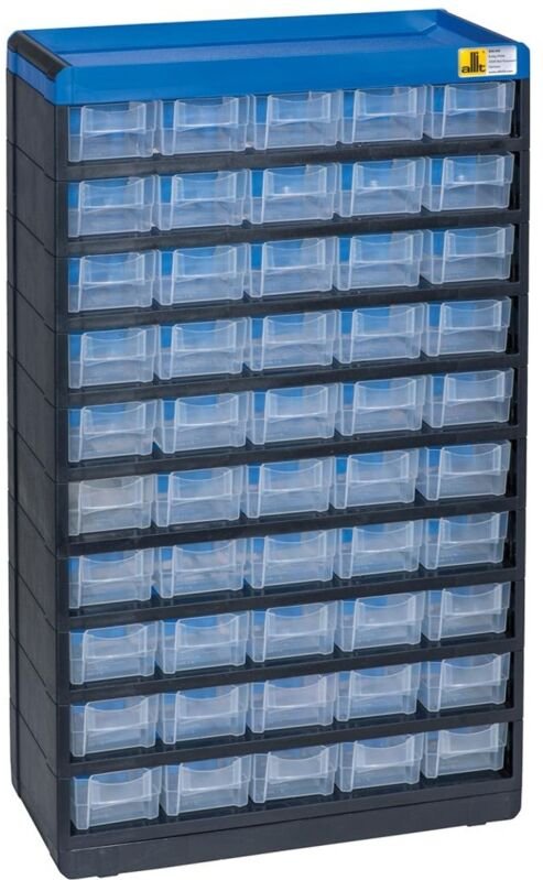 Allit 464660 Kleinteilmagazin VarioPlus Pro 53/100 (b x h x t) 300 x 525 x 135 mm Schwarz, Blau 1