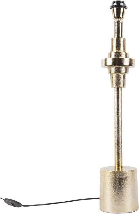 Art Deco Tischlampe Gold ohne Schirm - Diverso