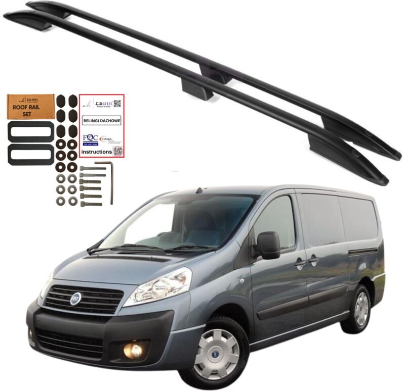 Dachreling FIAT SCUDO CITOREN JUMPY PEUGEOT EXPERT L1 2006-2017 SCHWARZ