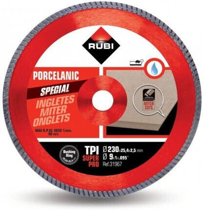 Diamant-Trennscheibe 230x25,4mm Rubi TPI 230 SUPERPRO