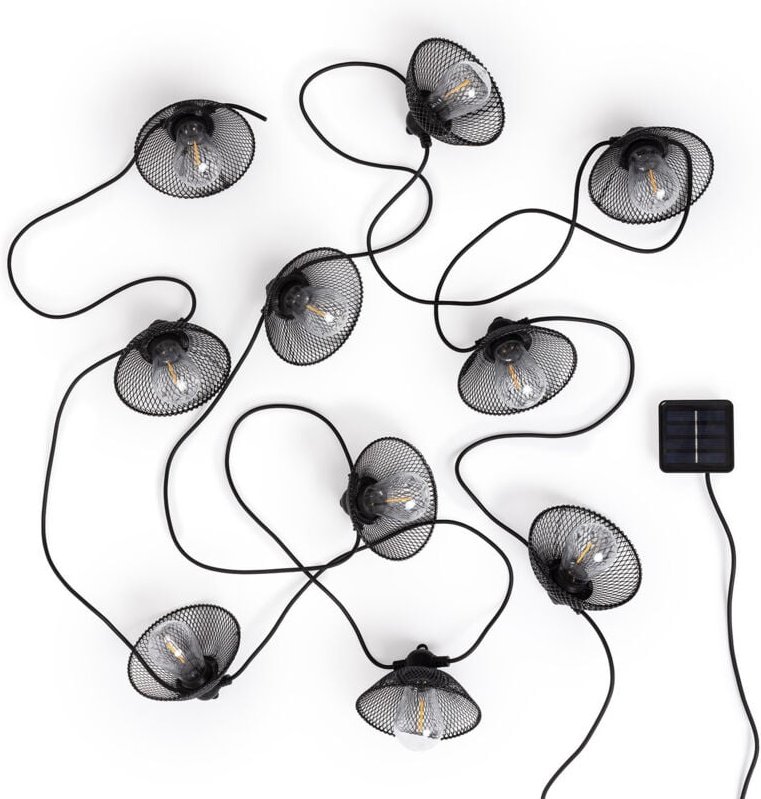 LED-Girlande Solar Aussen mit Glühbirnen Kodos 6.5m 3000K Warmweiß