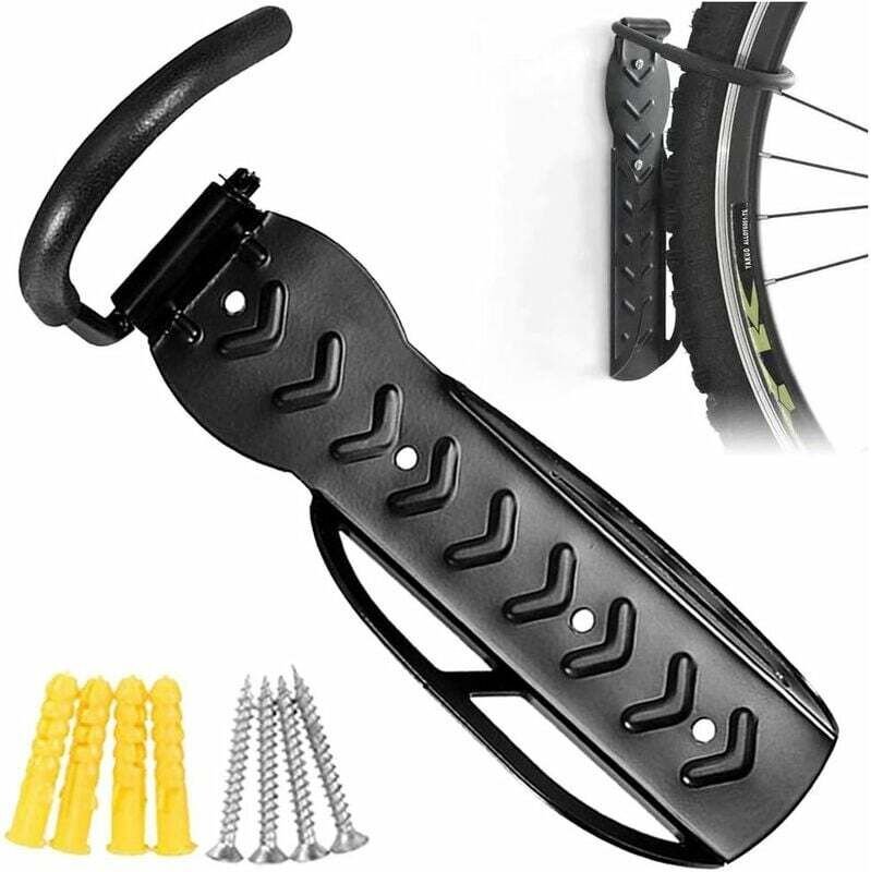 Verstellbarer, rutschfester Wandfahrradständer, Fahrradhalterung, Wandbefestigungen für Haus, Garten, Garagenorganisatio...