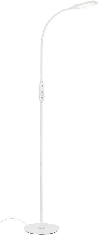 Office remote led Stehlampe, Fernbedienung, Dimmbar, cct Farbtemperatursteuerung, Touchfunktion, weiß, 24 x 140 cm - Bri...