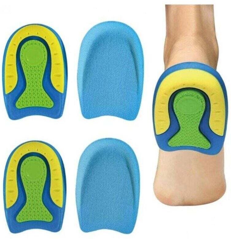 Paar Silikon-Gel-Fersenpolster, orthopädische Fersenpolster zur Erhöhung der Ferse bei Plantarfasziitis und Achillessehn...