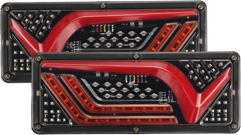Paar Rücklicht 67 LED-Stoppbremse dynamische Anzeigefunktion LKW-Anhänger