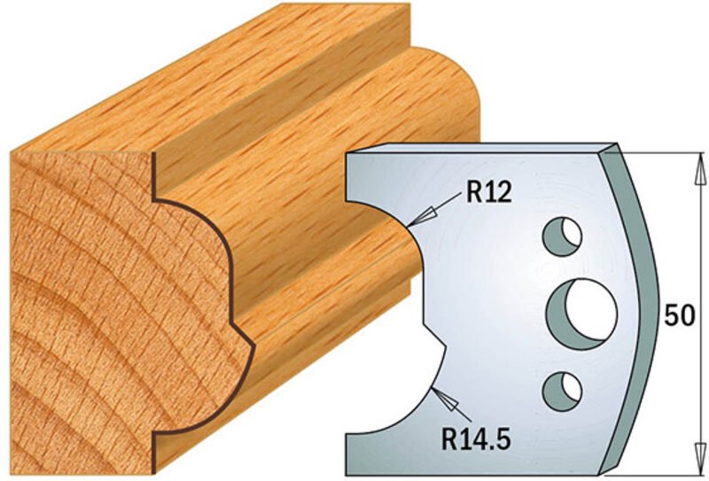 690.519 Paar SP-Messer 50x4mm