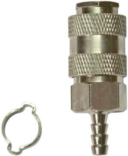 Druckluftkupplung ø 6 x 11 mm mit Orion-Nippel, Schnellkupplung für Luftschlauchsysteme, Werkstatt, Garage, Kompressor, ...